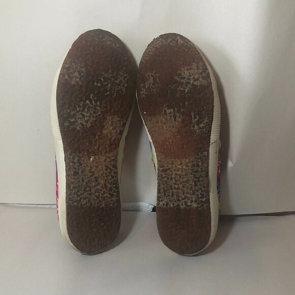 SUPERGA Rainbow Sneakers Unisex Size M7.5/W9 Red Multicolor Tie Dye  S11GJW - Picture 5 of 12